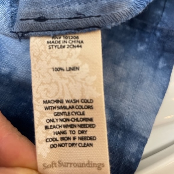 NWT Soft Surroundings Eza Linen Jacket - Picture 6 of 10